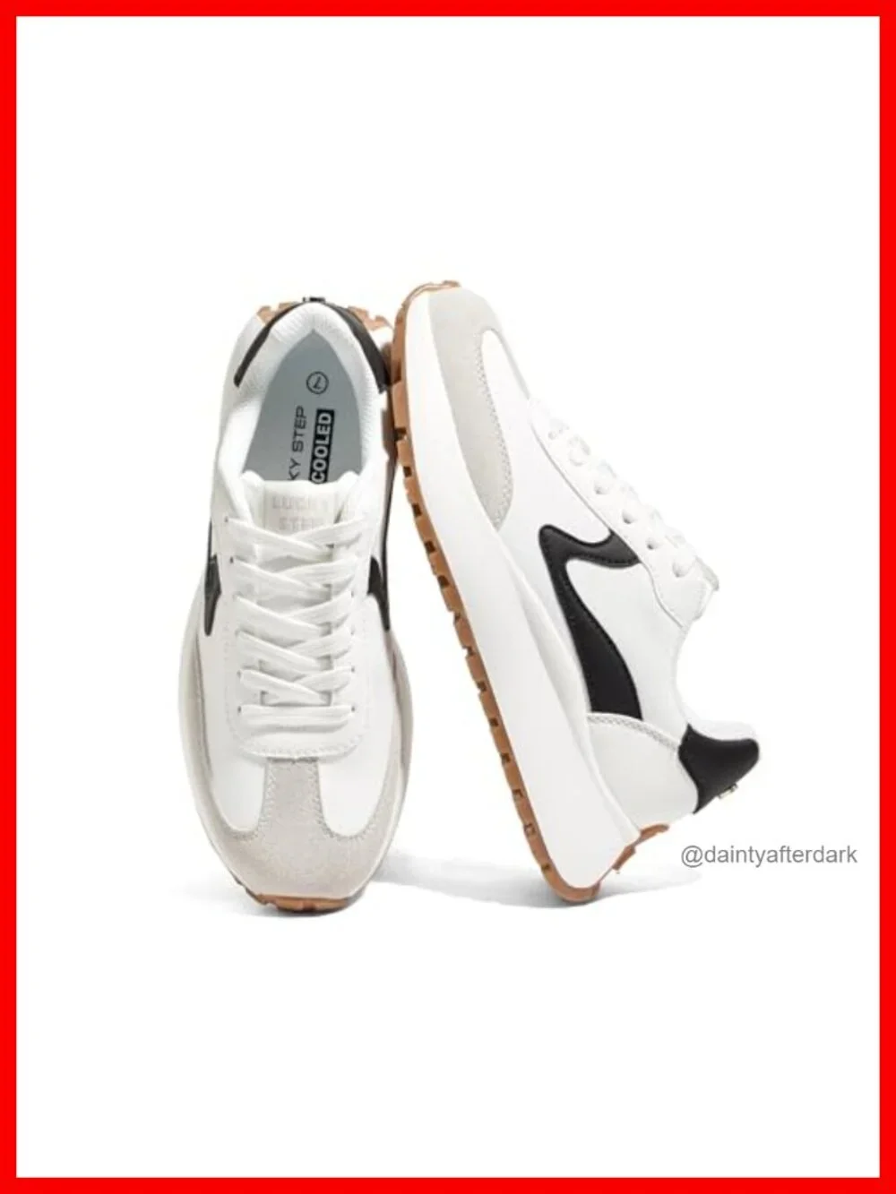 Chunky Platform Fashion Sneakers with Removable Cushion Insole PU Leather Suede
